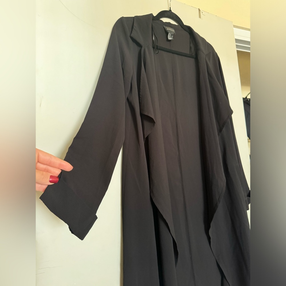 Long black flowy cardigan